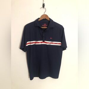 Cinch Polo Shirt Mens XS  Dark Blue Performance Stretch Golf Work Lightweight